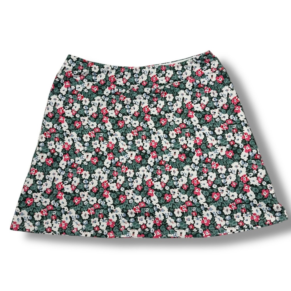 Oyamiki Women’s Active Athletic Skort Red Green Floral Size Large